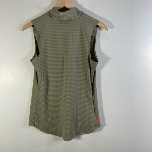 Terry Women’s Sleeveless Active Top Size S Color Olive - Picture 4 of 10